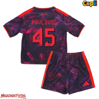 Bayern Munich Aleksandar Pavlovic #45 Echipament de Fotbal Replică 2026-27 Copii Treilea (+ Șorturi)